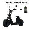 BlueWay RX15 fekete elektromos robogó akkumulátorral